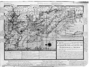 Map of Bas Poitou, Pays d